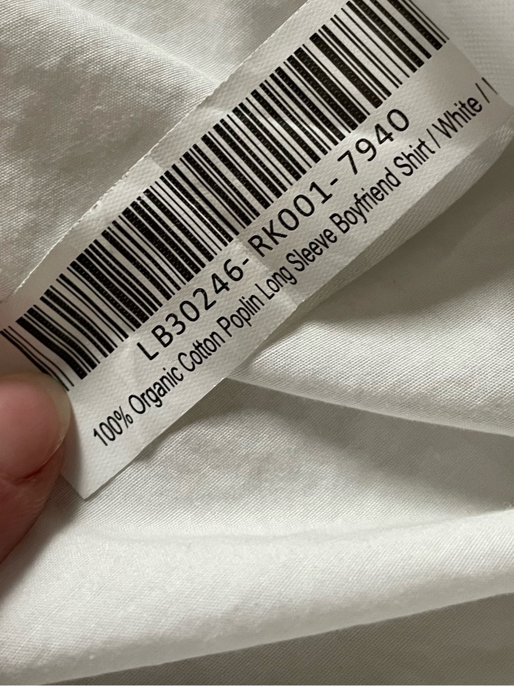 Quince 100% Organic Cotton Poplin Long Sleeve Boyfriend Shirt White Large Chic - Picture 7 of 10